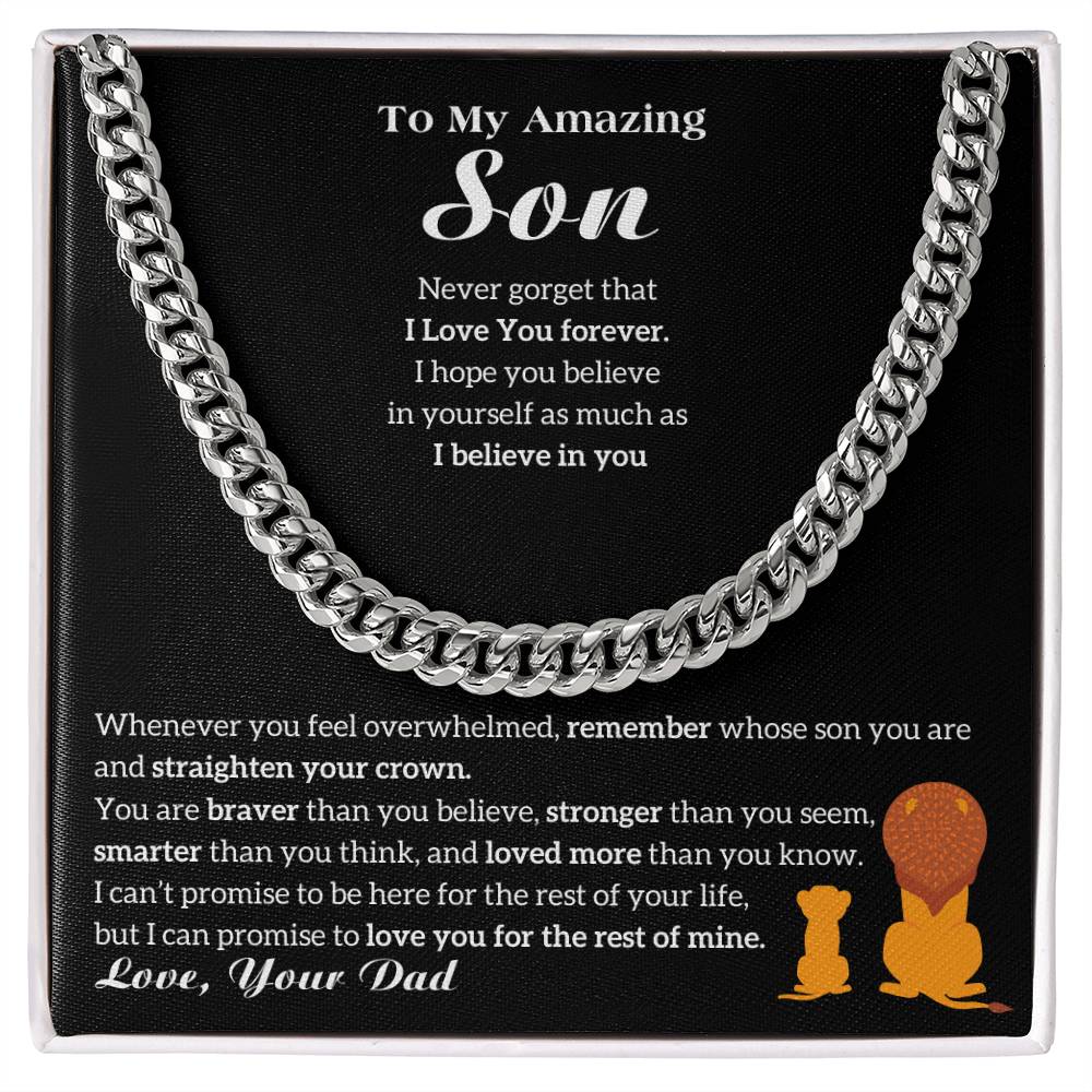 [ Few left only ] To My Son - I Love You Forever [ Gift from Dad ]