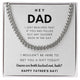 Hey Dad, Guess we both lucked out, huh? - Cuban Chain