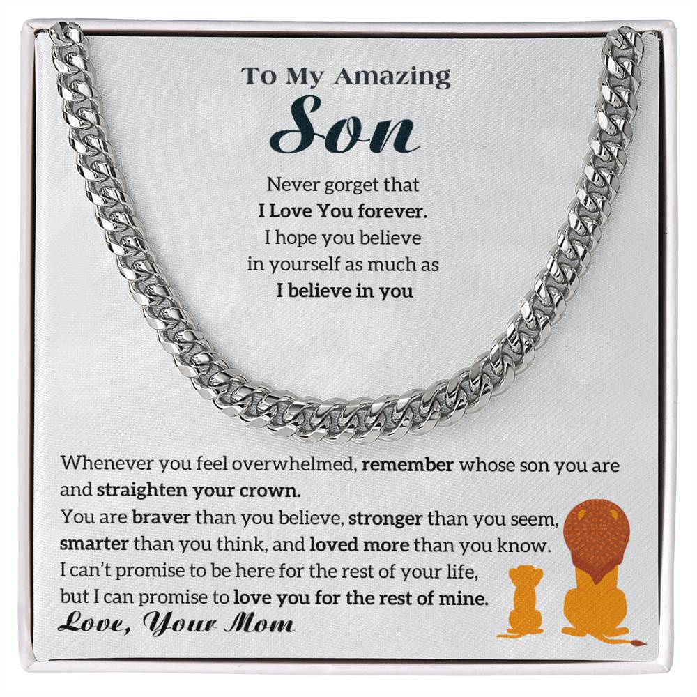 To My Son - I Love You Forever [ Gift from Mom ]