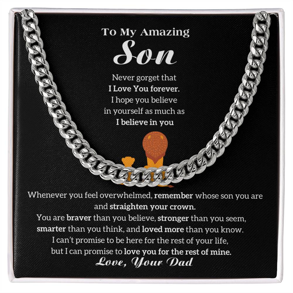 [ Almost sold out ] To My Son - I Love You Forever [ Gift from Dad to Son ]