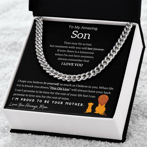 To My Son - This Old Lion will always have your back [ Gift from Mom ]