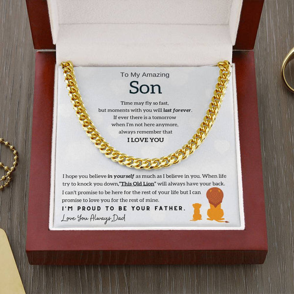 To My Son, Moments With You Will Last Forever