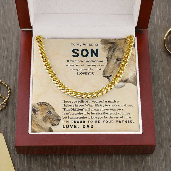 [ Few left only ] To My Son, This Old Lion will always have your back