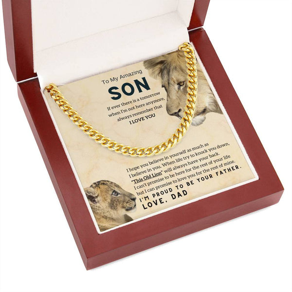 [ Few left only ] To My Son, This Old Lion will always have your back