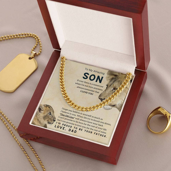 [ Few left only ] To My Son, This Old Lion will always have your back