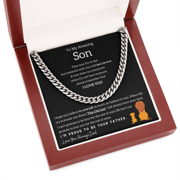 To My Son - This Old Lion will always have your back [ Gift from Dad ]
