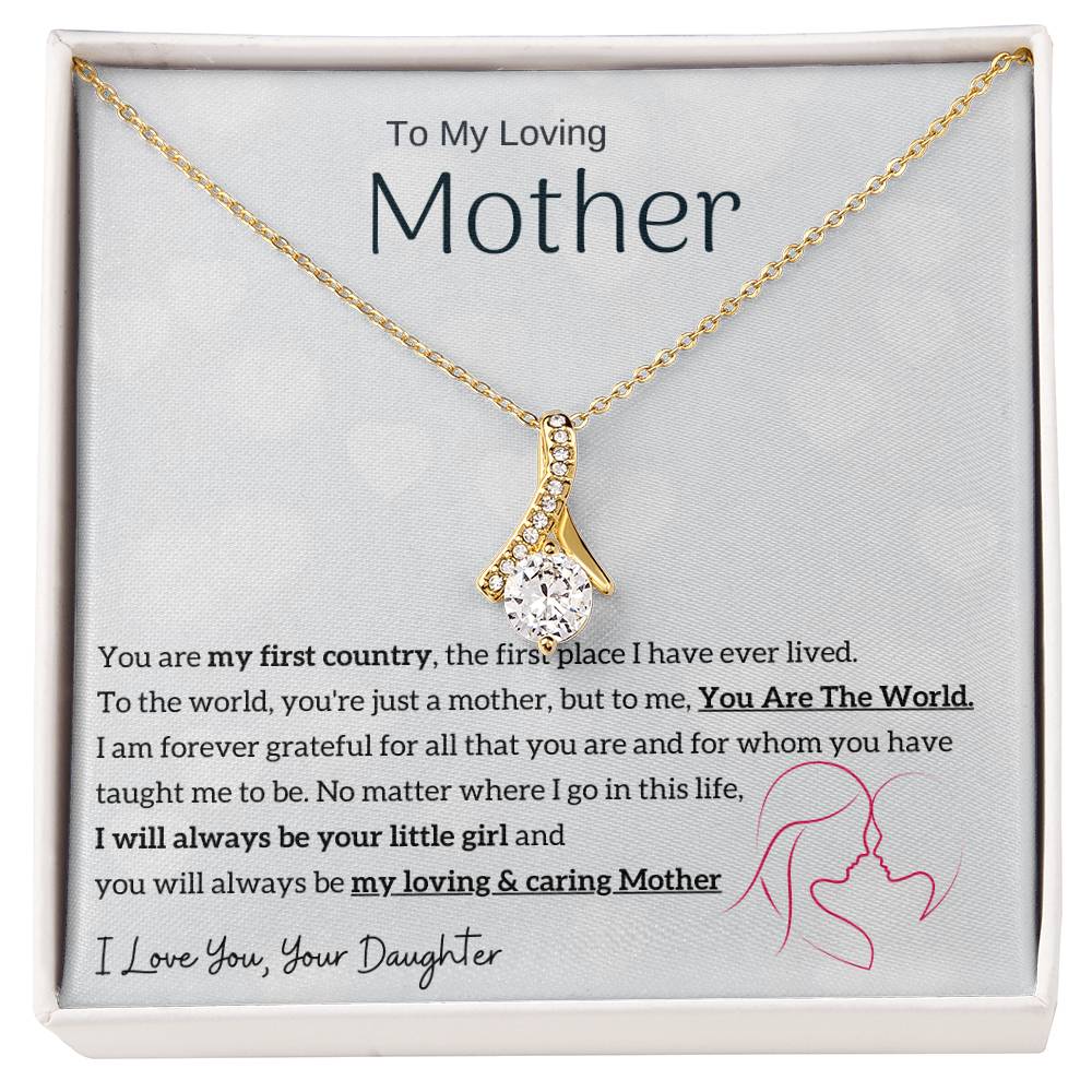 To My Loving Mother - You are my sunshine, I will always be your little girl (Limited Time Offer) - Alluring Beauty Necklace