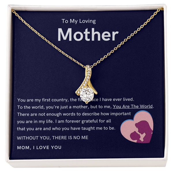 To My Loving Mother - Without You, There Is No Me (Limited Time Offer) - Alluring Beauty Necklace
