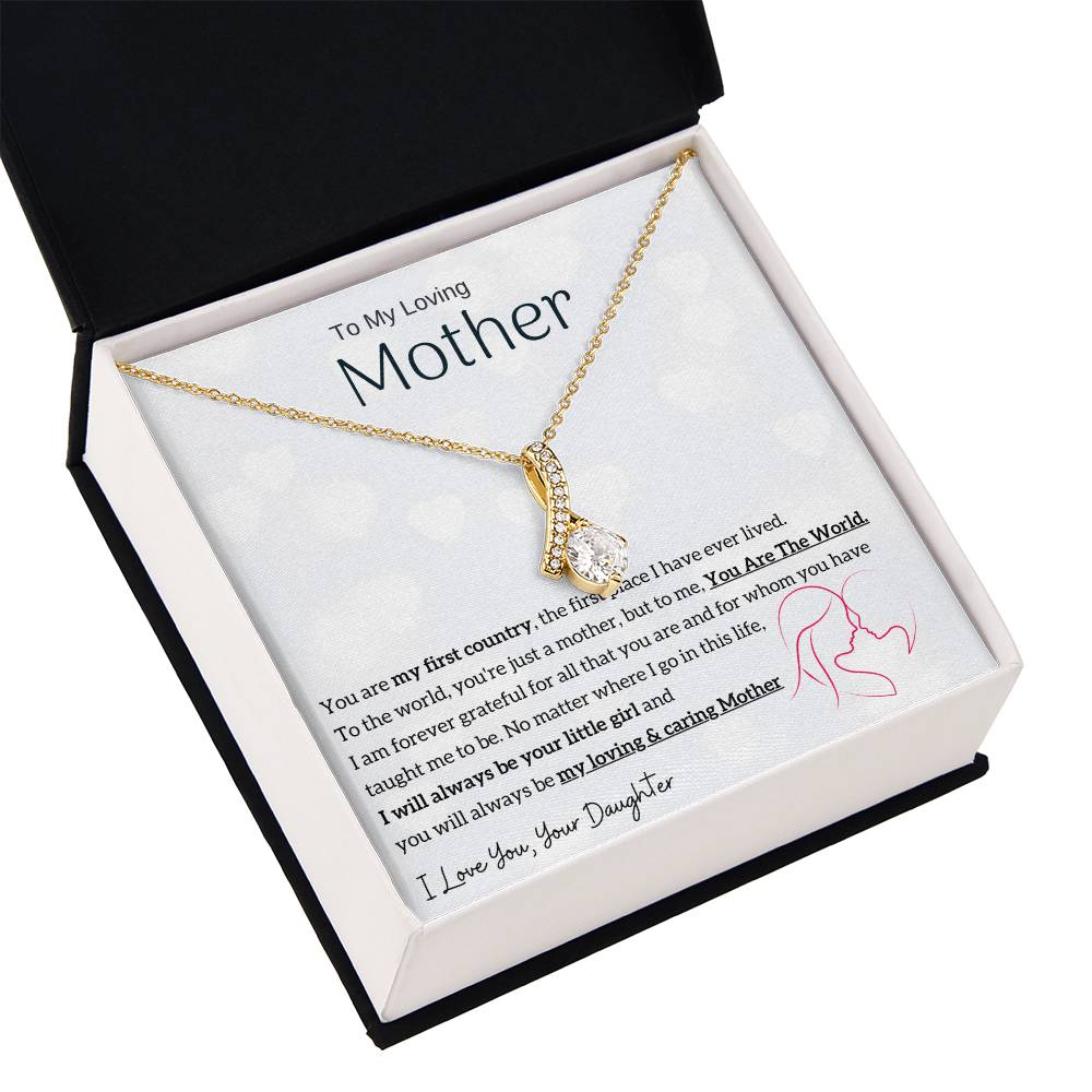 To My Loving Mother - You are my sunshine, I will always be your little girl (Limited Time Offer) - Alluring Beauty Necklace