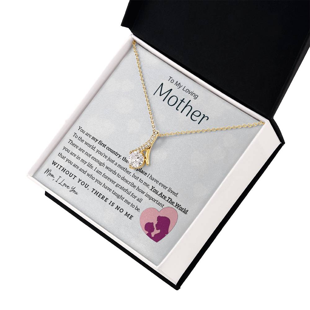 To My Loving Mother - You Are The World To Me! (Limited Time Offer) - Alluring Beauty Necklace