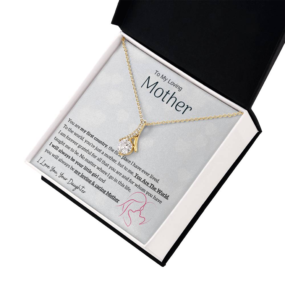 To My Loving Mother - You are my sunshine, I will always be your little girl (Limited Time Offer) - Alluring Beauty Necklace