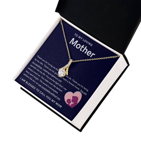 To My Loving Mother - You are my sunshine, radiating brightness into my life (Limited Time Offer) - Alluring Beauty Necklace