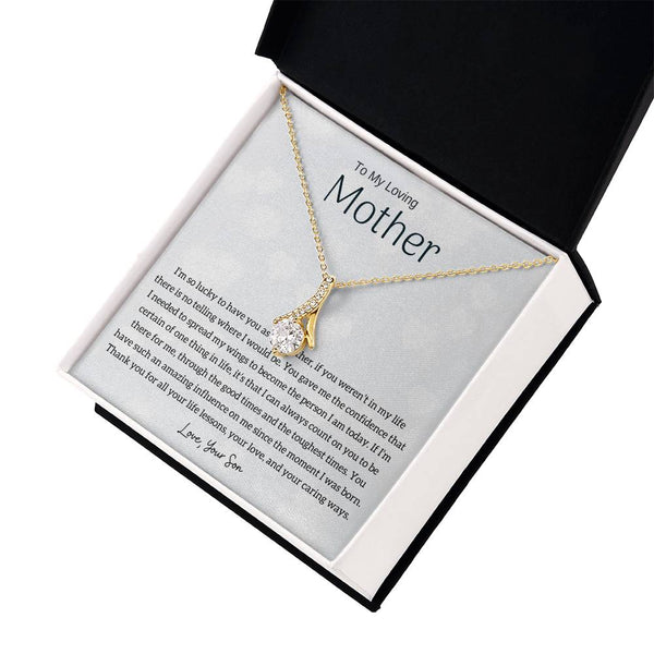 To My Loving Mother - I'm so lucky to have you as my mother! (Limited Time Offer) - Alluring Beauty Necklace