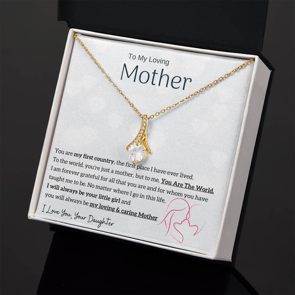 To My Loving Mother - You are my sunshine, I will always be your little girl (Limited Time Offer) - Alluring Beauty Necklace