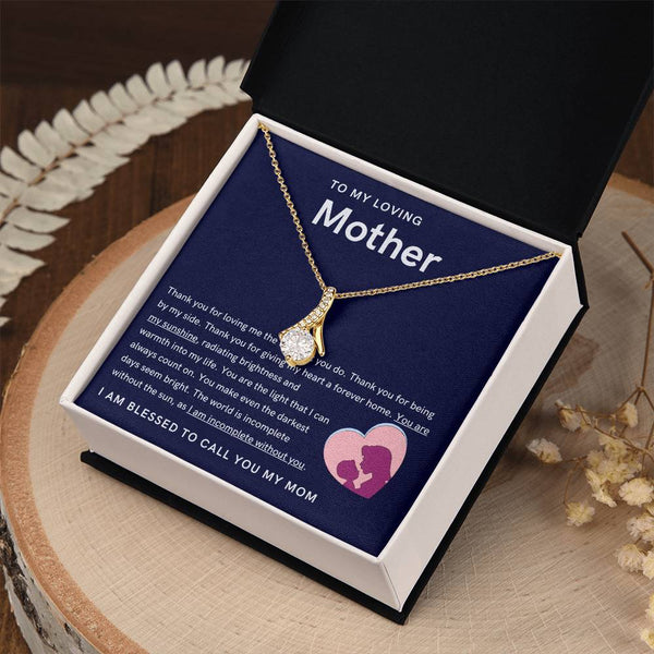 To My Loving Mother - You are my sunshine, radiating brightness into my life (Limited Time Offer) - Alluring Beauty Necklace