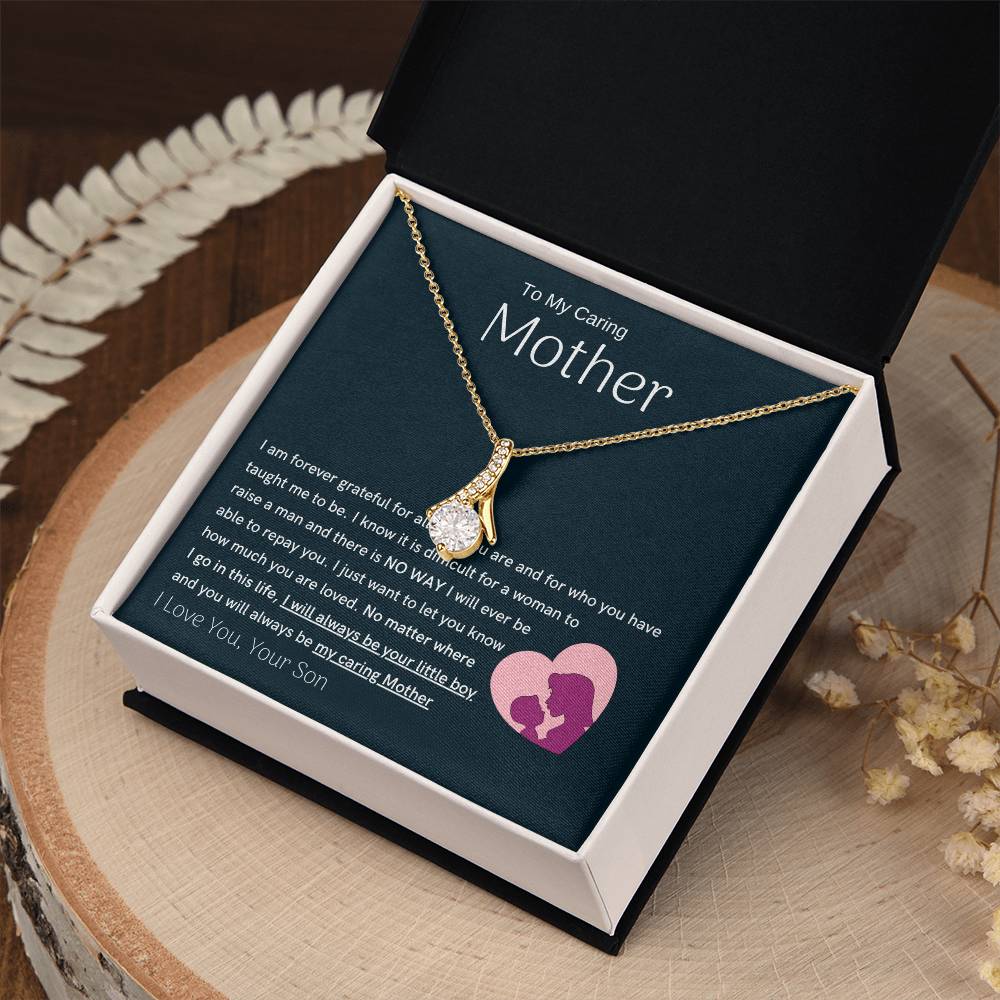 To My Loving Mother - You are my sunshine, I will always be your little boy (Limited Time Offer) - Alluring Beauty Necklace