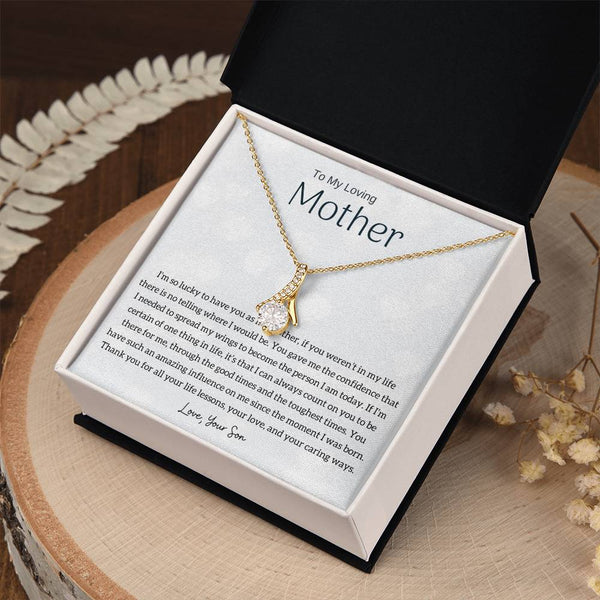 To My Loving Mother - I'm so lucky to have you as my mother! (Limited Time Offer) - Alluring Beauty Necklace