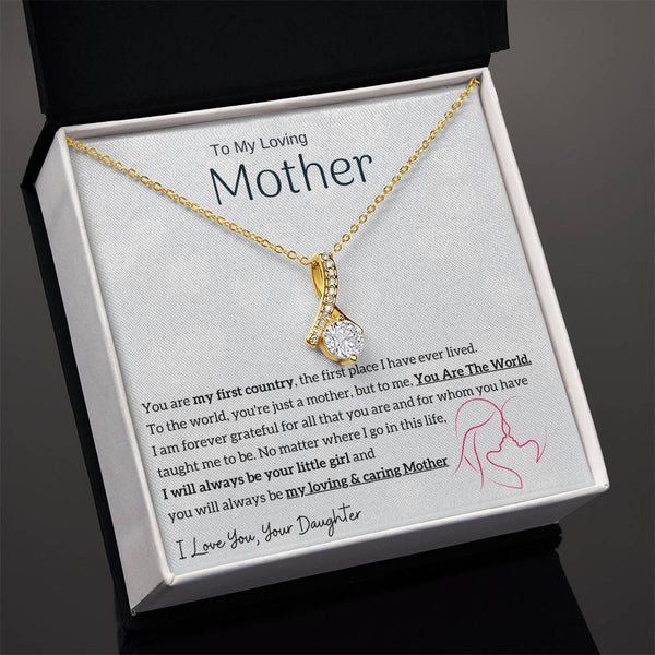 To My Loving Mother - You are my sunshine, I will always be your little girl (Limited Time Offer) - Alluring Beauty Necklace
