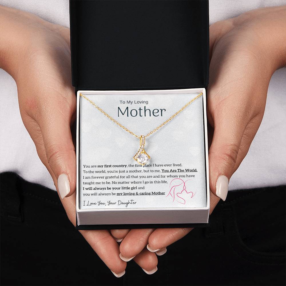 To My Loving Mother - You are my sunshine, I will always be your little girl (Limited Time Offer) - Alluring Beauty Necklace