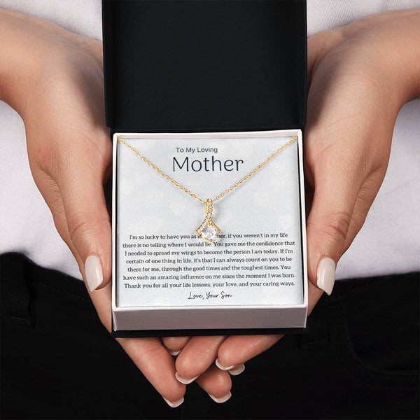 To My Loving Mother - I'm so lucky to have you as my mother! (Limited Time Offer) - Alluring Beauty Necklace