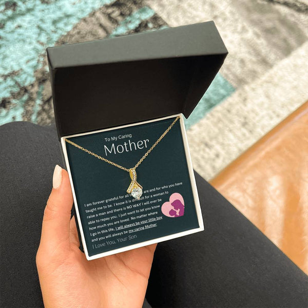To My Loving Mother - You are my sunshine, I will always be your little boy (Limited Time Offer) - Alluring Beauty Necklace