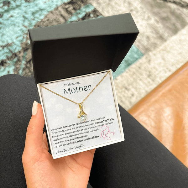 To My Loving Mother - You are my sunshine, I will always be your little girl (Limited Time Offer) - Alluring Beauty Necklace
