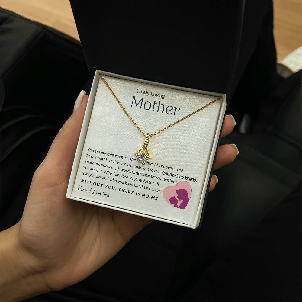 To My Loving Mother - You Are The World To Me! (Limited Time Offer) - Alluring Beauty Necklace