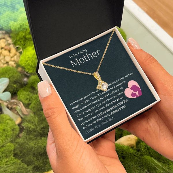 To My Loving Mother - You are my sunshine, I will always be your little boy (Limited Time Offer) - Alluring Beauty Necklace