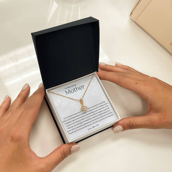 To My Loving Mother - I'm so lucky to have you as my mother! (Limited Time Offer) - Alluring Beauty Necklace