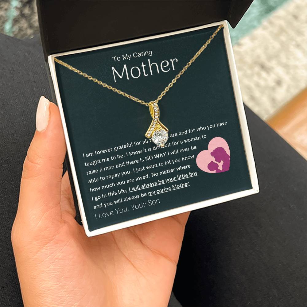 To My Loving Mother - You are my sunshine, I will always be your little boy (Limited Time Offer) - Alluring Beauty Necklace