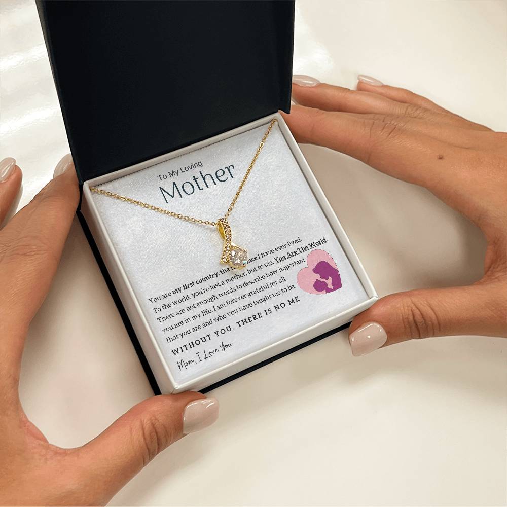 To My Loving Mother - You Are The World To Me! (Limited Time Offer) - Alluring Beauty Necklace