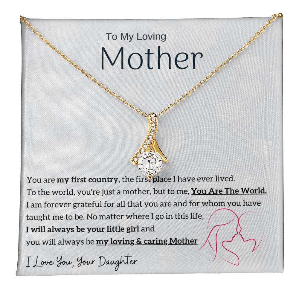 To My Loving Mother - You are my sunshine, I will always be your little girl (Limited Time Offer) - Alluring Beauty Necklace