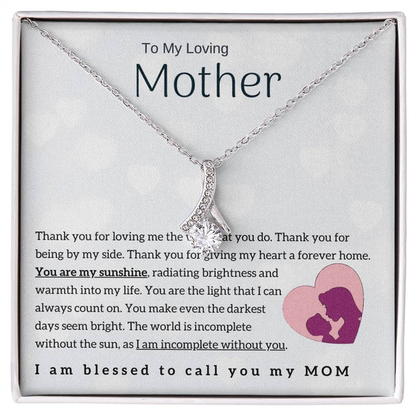 To My Loving Mother - You are my sunshine! (Limited Time Offer) - Alluring Beauty Necklace