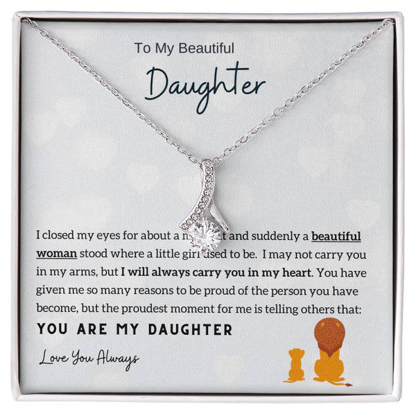 Momavo™ - To My Beautiful Daughter - Alluring Beauty Necklace