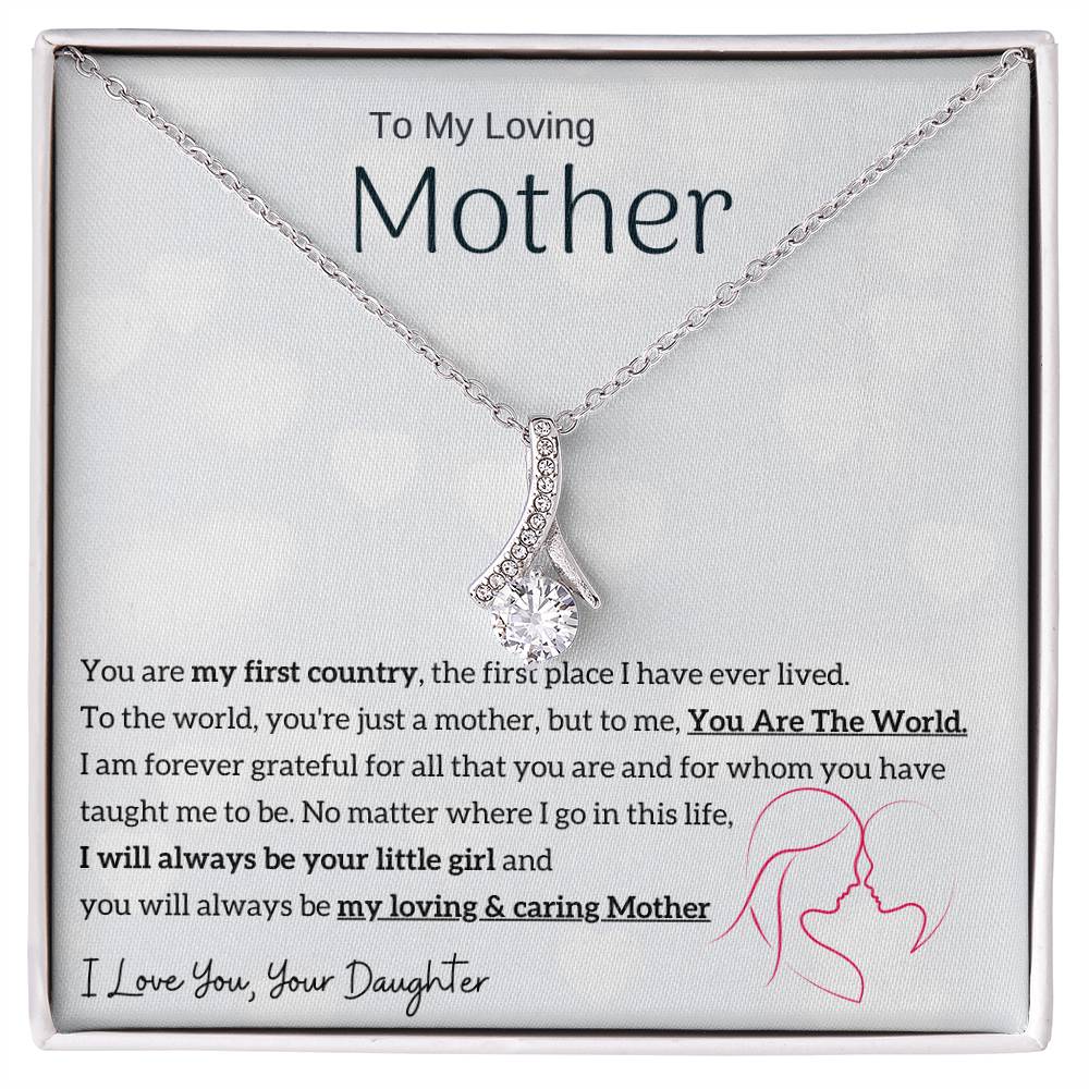 To My Loving Mother - You are my sunshine, I will always be your little girl (Limited Time Offer) - Alluring Beauty Necklace