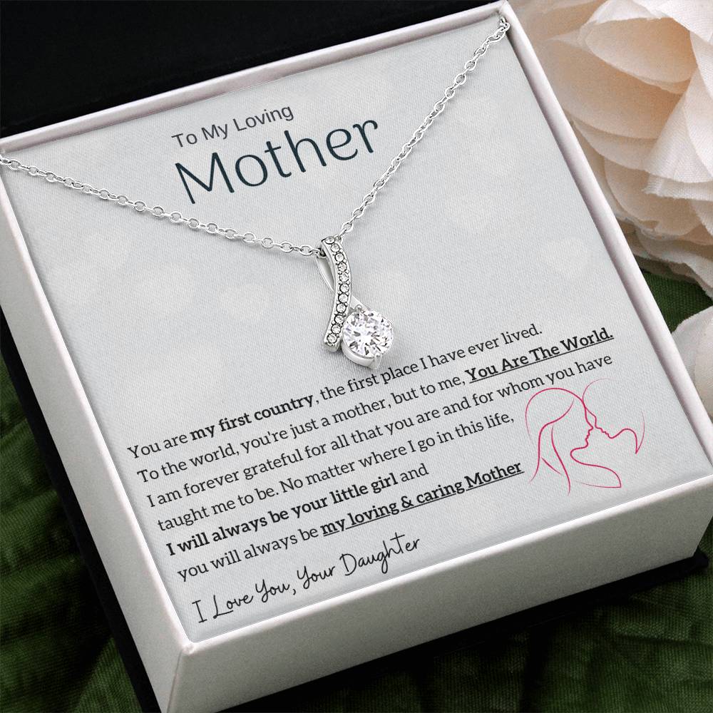 To My Loving Mother - You are my sunshine, I will always be your little girl (Limited Time Offer) - Alluring Beauty Necklace