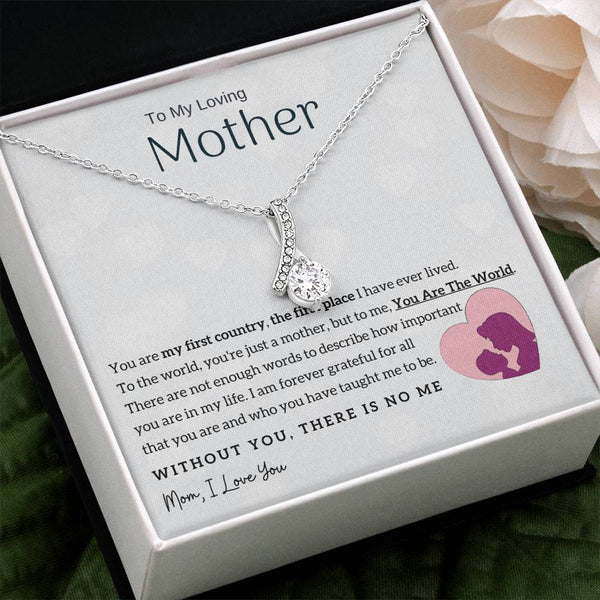 To My Loving Mother - You Are The World To Me! (Limited Time Offer) - Alluring Beauty Necklace