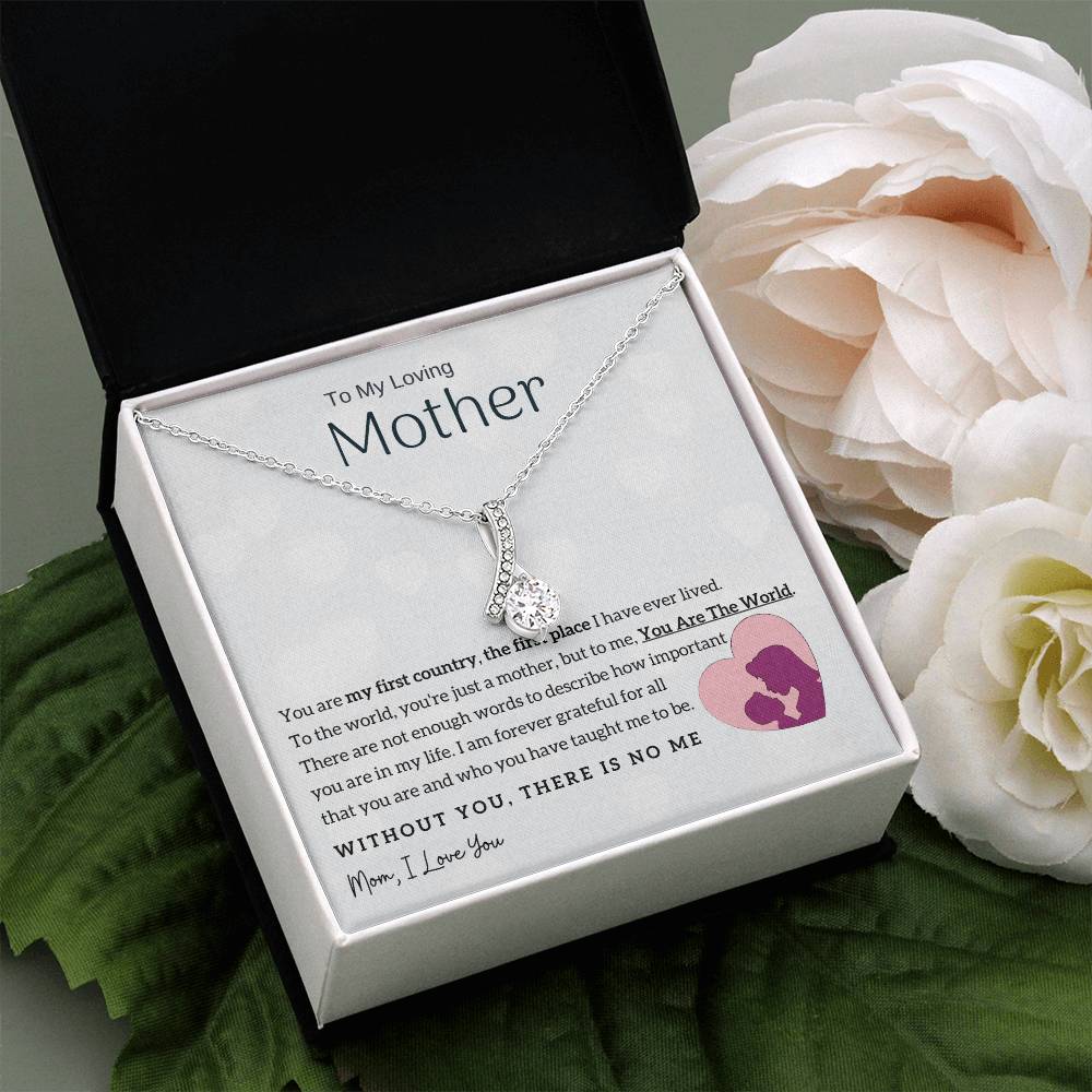 To My Loving Mother - You Are The World To Me! (Limited Time Offer) - Alluring Beauty Necklace