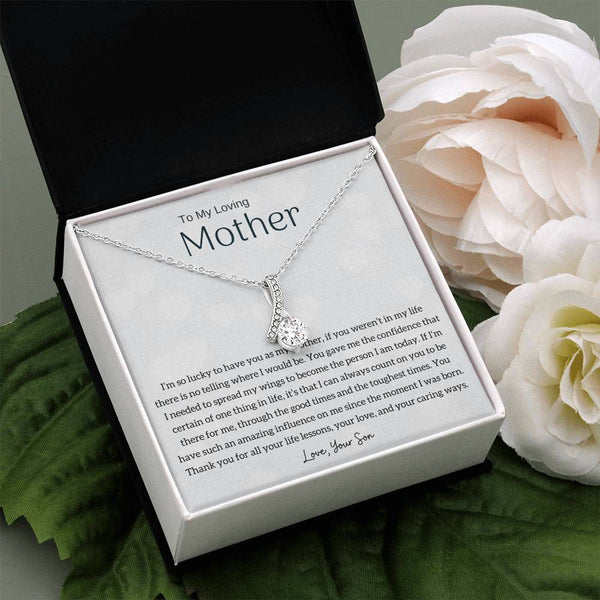 To My Loving Mother - I'm so lucky to have you as my mother! (Limited Time Offer) - Alluring Beauty Necklace