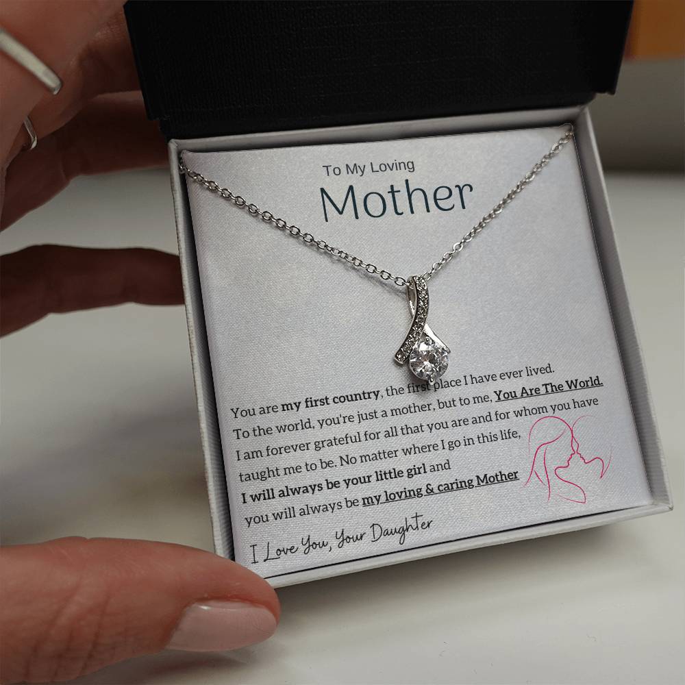 To My Loving Mother - You are my sunshine, I will always be your little girl (Limited Time Offer) - Alluring Beauty Necklace