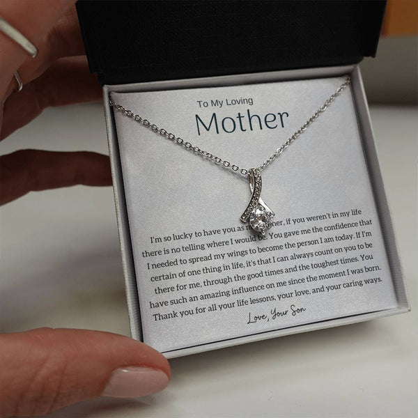 To My Loving Mother - I'm so lucky to have you as my mother! (Limited Time Offer) - Alluring Beauty Necklace