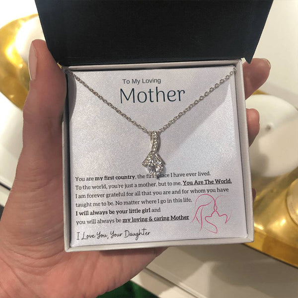 To My Loving Mother - You are my sunshine, I will always be your little girl (Limited Time Offer) - Alluring Beauty Necklace