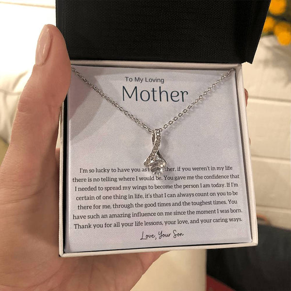 To My Loving Mother - I'm so lucky to have you as my mother! (Limited Time Offer) - Alluring Beauty Necklace