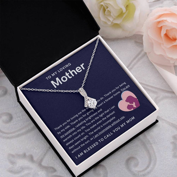 To My Loving Mother - You are my sunshine, radiating brightness into my life (Limited Time Offer) - Alluring Beauty Necklace