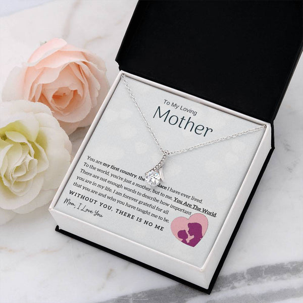 To My Loving Mother - You Are The World To Me! (Limited Time Offer) - Alluring Beauty Necklace