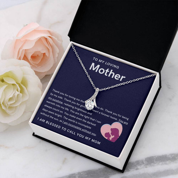 To My Loving Mother - You are my sunshine, radiating brightness into my life (Limited Time Offer) - Alluring Beauty Necklace