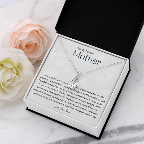 To My Loving Mother - I'm so lucky to have you as my mother! (Limited Time Offer) - Alluring Beauty Necklace