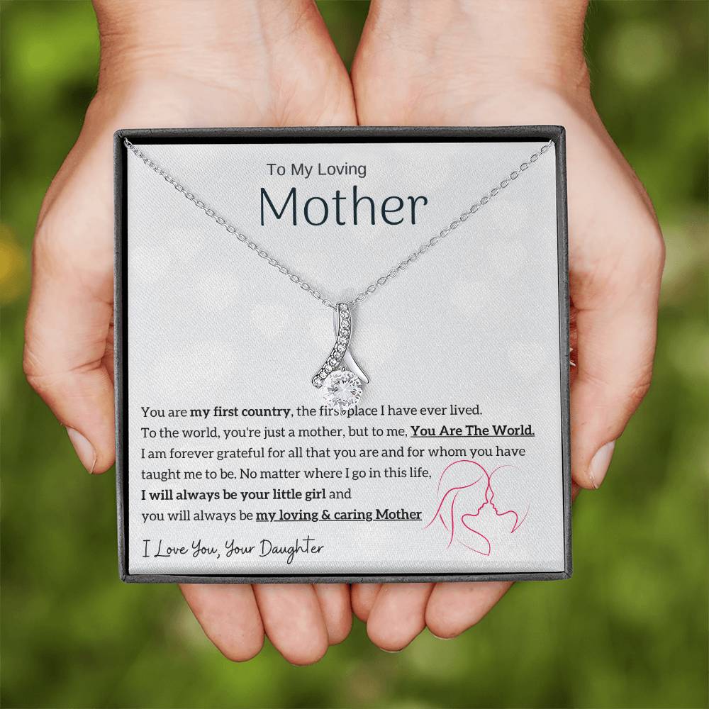 To My Loving Mother - You are my sunshine, I will always be your little girl (Limited Time Offer) - Alluring Beauty Necklace