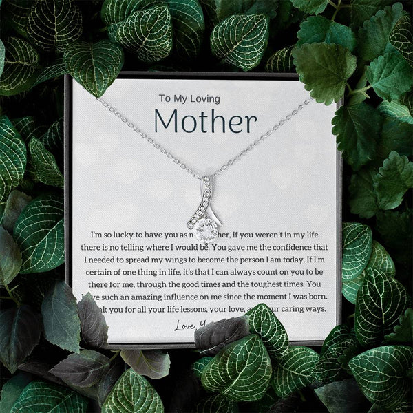 To My Loving Mother - I'm so lucky to have you as my mother! (Limited Time Offer) - Alluring Beauty Necklace