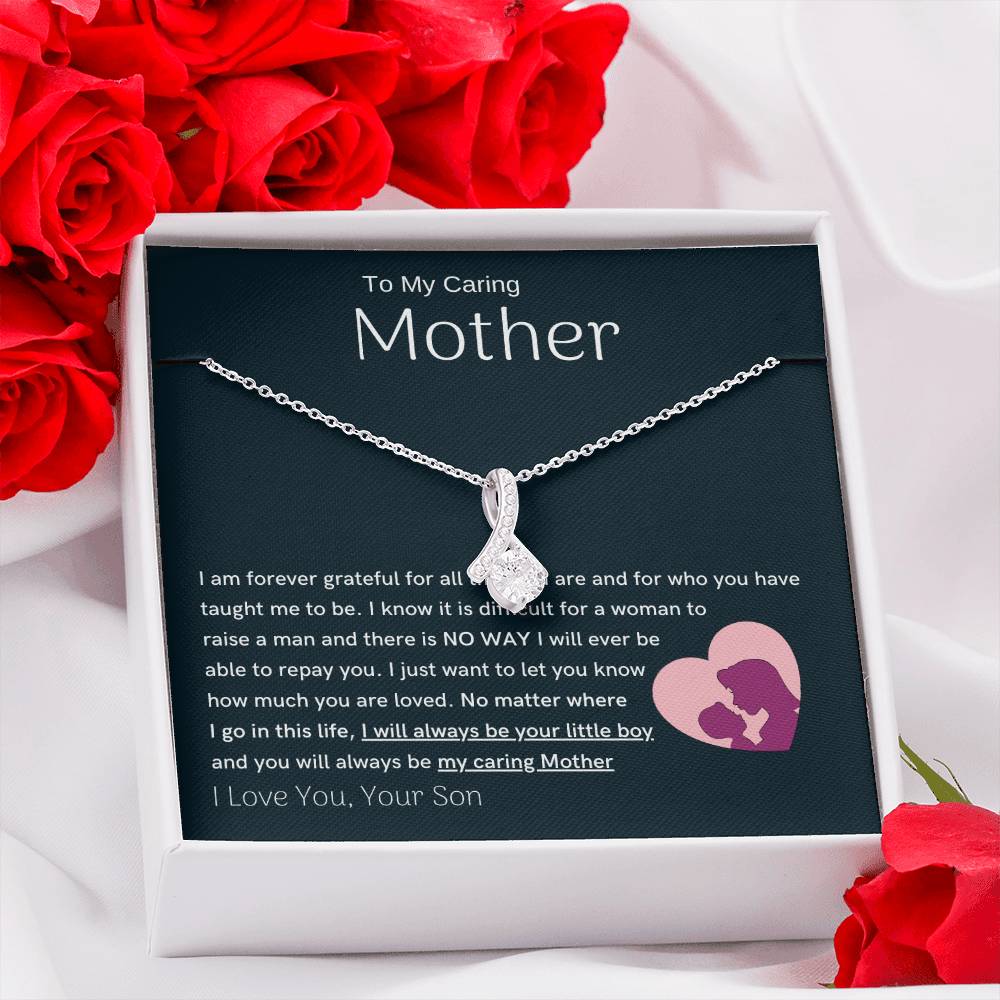 To My Loving Mother - You are my sunshine, I will always be your little boy (Limited Time Offer) - Alluring Beauty Necklace